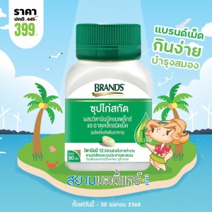 โปรโมชั่น BRAND'S Essence Of Chicken With Vitamin B Complex and Iron บรรจุ 60 เม็ด