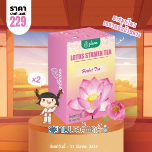 โปรโมชั่น Glean Lotus Stamen Tea บรรจุ 10 ซอง (2 กล่อง)