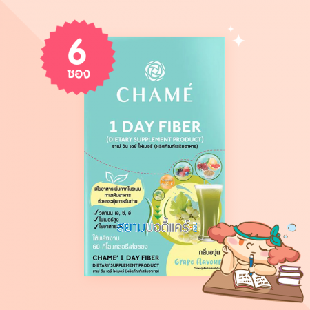 CHAME 1 Day Fiber บรรจุ 6 ซอ