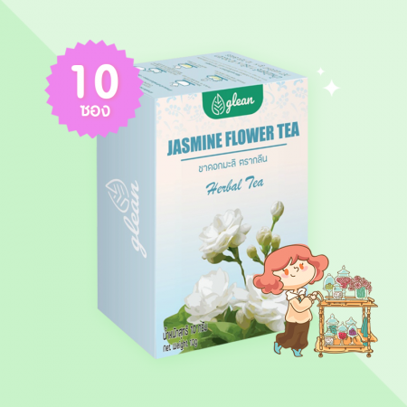 Glean Jasmine Flower Tea บรรจุ 10 ซอง