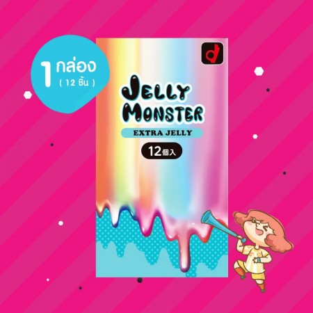 Okamoto Jelly Monster Extra Jelly 1 กล่อง (12 ชิ้น) 