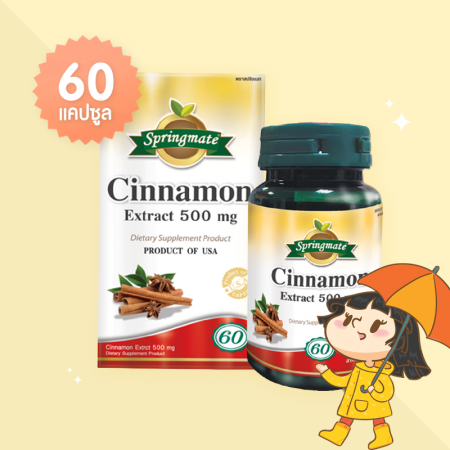 Springmate Cinnamon 500 mg บรรจุ 60 แคปซูล