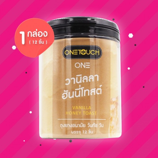 Onetouch ONE Vanilla Honey Toast 1 กระปุก (12 ชิ้น)