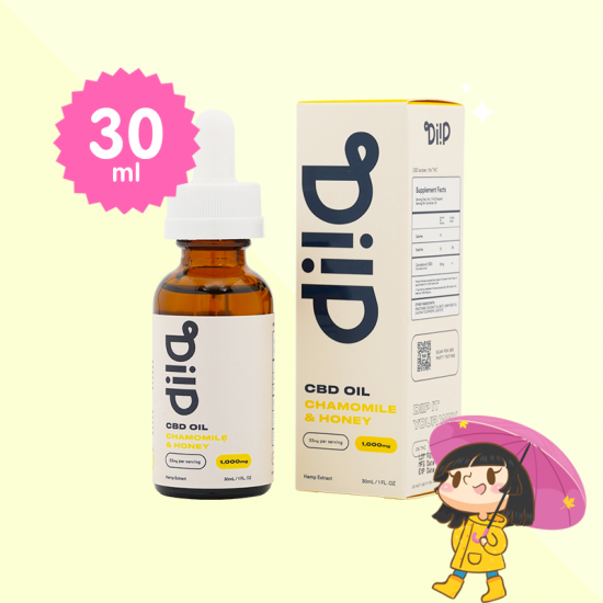 Diip CBD Oil Drop 1000 mg Chamomile & Honey Flavor บรรจุ 30 ml 