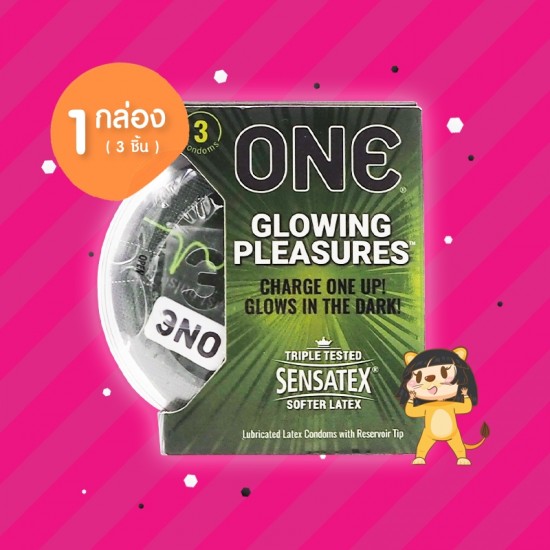 myONE Glowing Pleasures 1 กล่อง (3 ชิ้น)