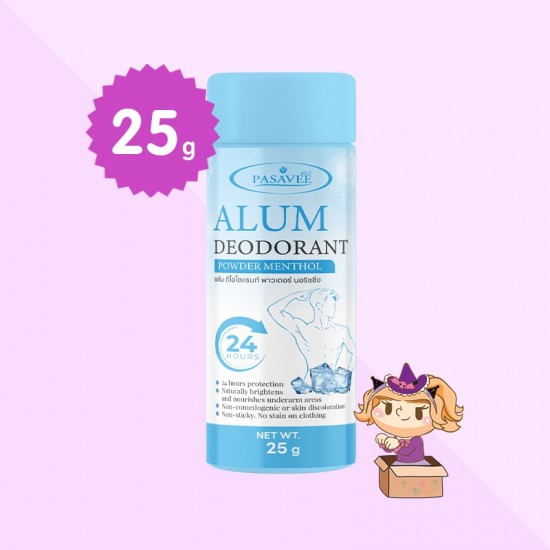 Pasavee Alum Deodorant Powder Menthol บรรจุ 25 g